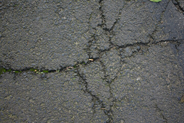 Obraz premium High quality texture of asphalt with a crack. P.S. Cigarettes and gums are not included! (300dpi, 6000x4000) 