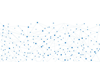 Network abstract connection isolated on white background. Network technology background with dots and lines. Ai background. Modern abstract concept. Ai vector, network technology