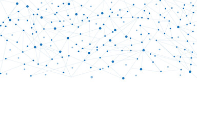 Network abstract connection isolated on white background. Network technology background with dots and lines. Ai background. Modern abstract concept. Ai vector, network technology