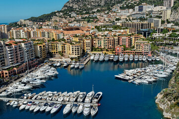 Fototapeta na wymiar port de Fontvieille, Monaco