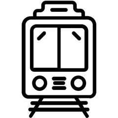 
A huge vehicle on a railway track symbolizing train 
