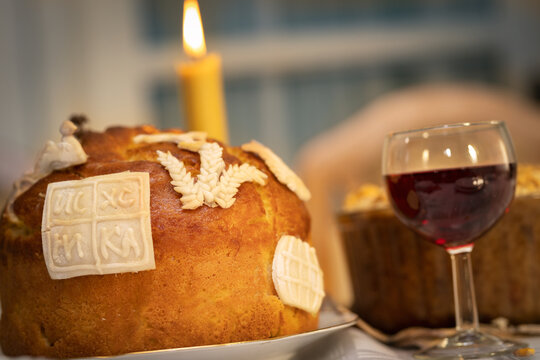 Slava cake decoration