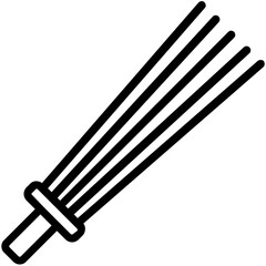 
A hand made floor cleaning tool made from fibre stuff 
