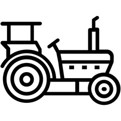 
A heavy engineering vehicle in slow speed used in construction and agricultural work 
