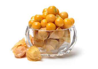 Physalis fruit isolated on white background 