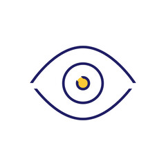 Eye coloured icon