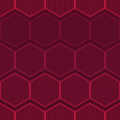 Hexagons. Mosaic with geometric shapes. Seamless pattern. Design with manual hatching. Textile. Ethnic boho ornament. Vector illustration for web design or print.