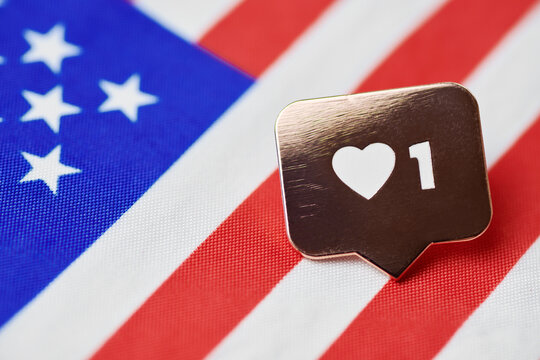 Like symbol on USA flag