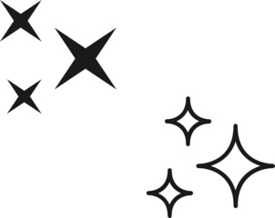 Shine icon, Clean star icon vector