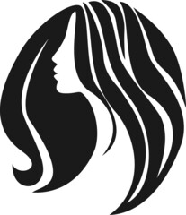 girl icon. profile icon vector. modern girl icon