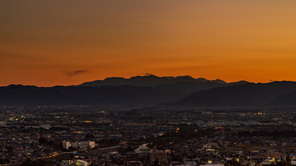 中央アルプス　マジックアワー