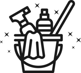 Cleaner icon, Clean icon, Hygiene icon vector