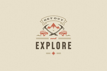 Saying quote typography with hand drawn 4x4 off road car symbol for greeting cards and posters and other. © provectors