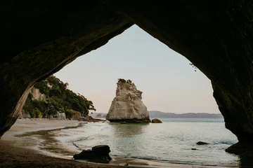 Wall murals Cathedral Cove Sunset at Cathedral Cove in New Zealand