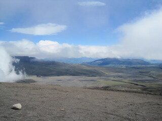 Hiking in the jungles and mountain landscapes around Banos and Mindo in Ecuador, South America