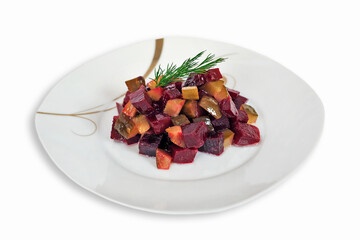 Salad from vegetables. Healthy eating concept.