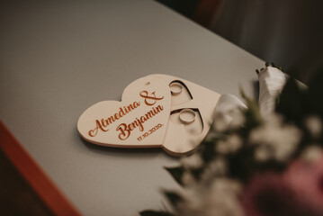Wedding gift.Carved heart in a tree with initials.