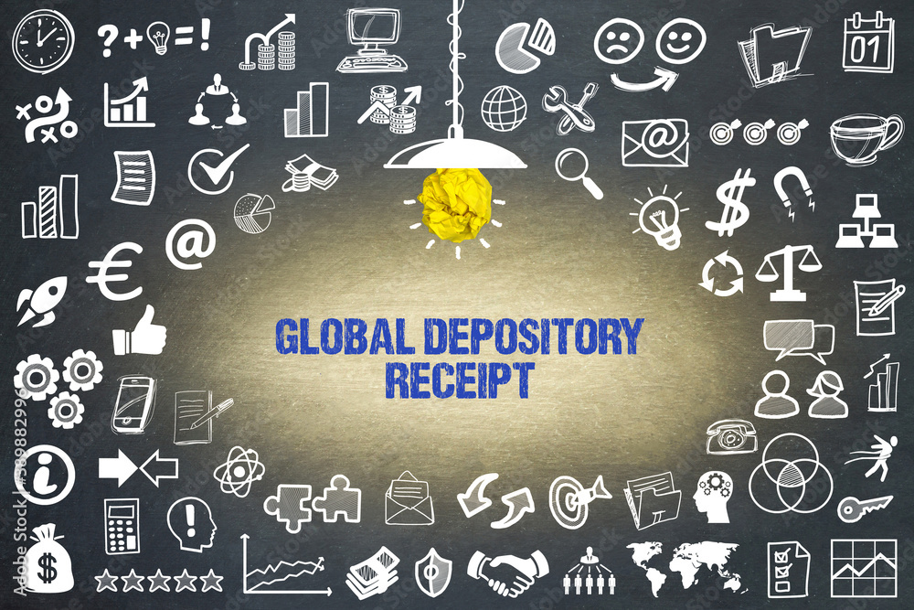 Wall mural Global Depository Receipt