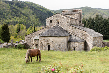 Église romane Notre-Dame de Prévenchère Montpezat sous Bauzon Ardèche Rhône-Alpes France