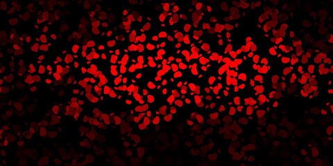 Dark red vector pattern with abstract shapes.