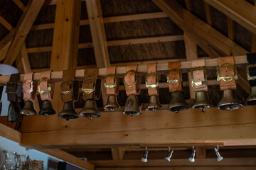 cellar with cow bells