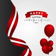 Latvia Independence Day Vector Design Illustration For Banner and Background