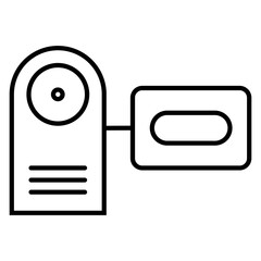 Video camera / camcorder line art icon