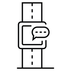 SMS chat and messaging sms app on smart watch