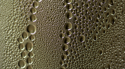 Wassertropfen auf Glas - Glas angelaufen