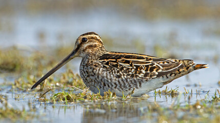 Common Snipe, Gallinago gallinago