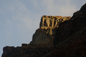 Fototapeta premium Sea cliff in the Special Natural Reserve of Gui Gui. Aldea de San Nicolas de Tolentino. Gran Canaria. Canary Islands. Spain.