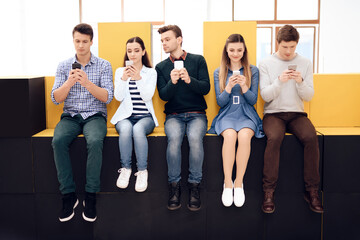 Group of creative developers testing application.