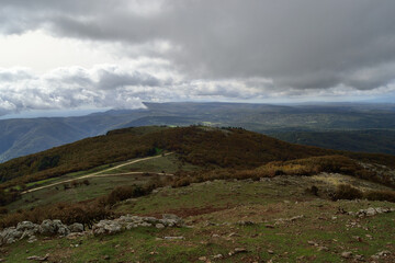 Fototapeta na wymiar Panorama dal Monte Rasu