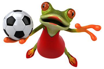 Fototapeta premium Fun frog - 3D Illustration