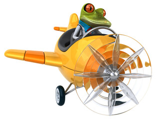 Fun frog - 3D Illustration