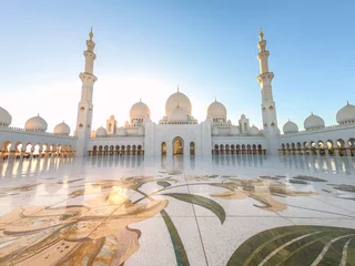 Wall murals Abu Dhabi Grand  mosque Abu Dhabi Emirates 