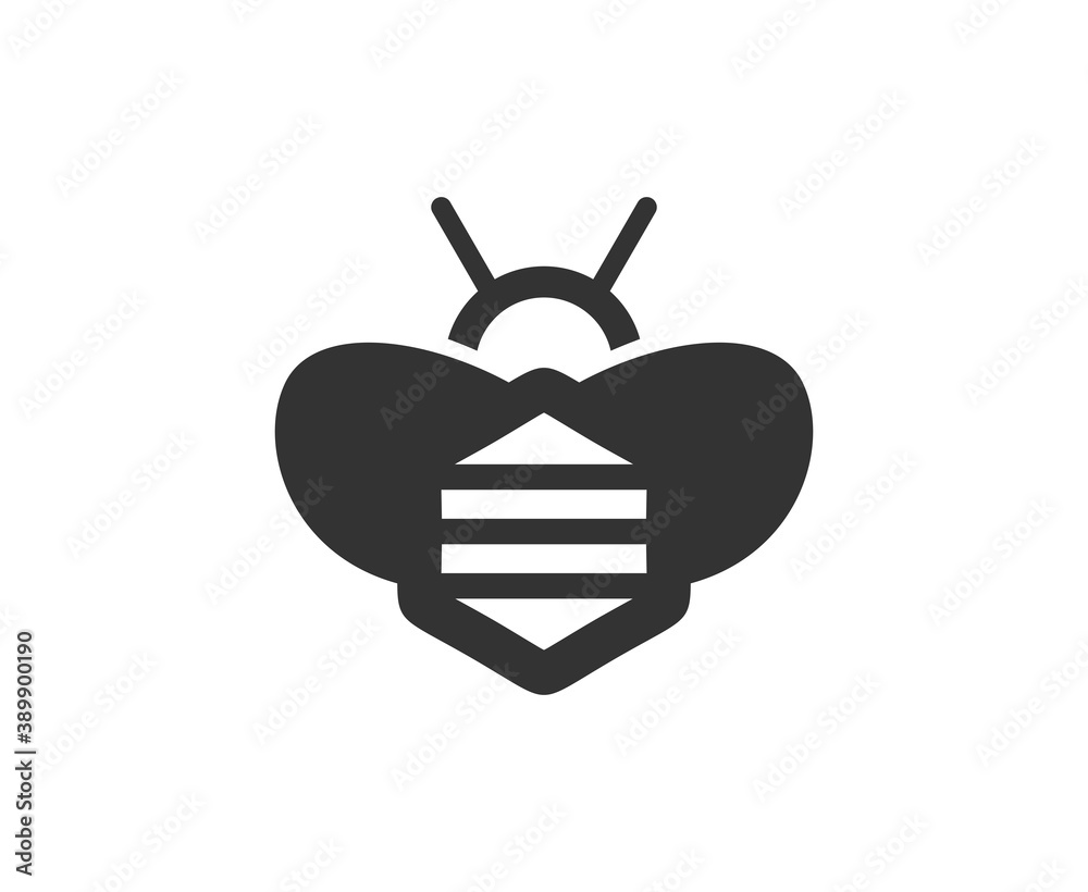 Sticker bee logo