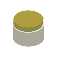 Isometric cream icon.Vector illustration isolated on white background.