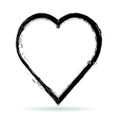 Set of Hearts . Grunge stamps collection.love Shapes for your design.Distressed symbols. Textured Valentine's Day signs.Vector illustration.