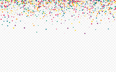 White Circle Celebrate Transparent Background. 