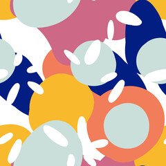 Bright Art Botanical Vector Seamless Pattern. 