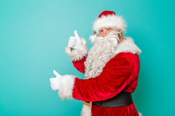 Santa showing OK sign