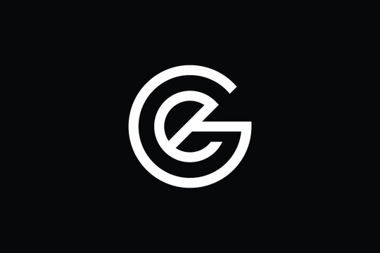 GE logo letter design on luxury background. EG logo monogram initials letter concept. GE icon logo design. EG elegant and Professional letter icon design on black background. G E GE EG
