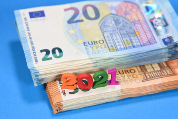 euro argent richesse prix cout banque bancaire BCE cours echange change billet 2021