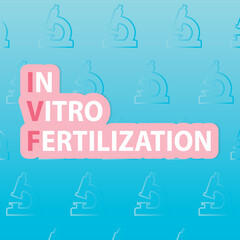 IVF, In Vitro Fertilization concept - vector illustration