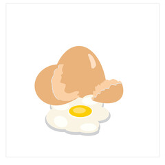 Chicken egg icon logo vector illustration
