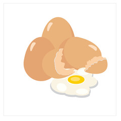 Chicken egg icon logo vector illustration