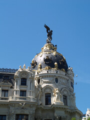 The Metropoli building on Madrid's Gran V&iacute;a. Spain    
