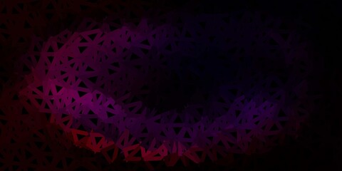 Dark pink, red vector gradient polygon wallpaper.