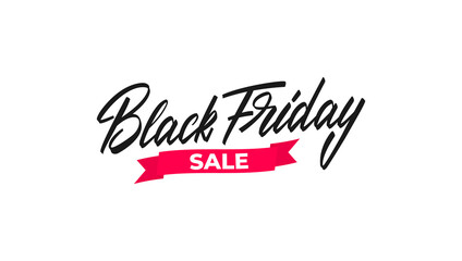 Black Friday sale lettering label badge design